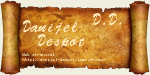 Danijel Despot vizit kartica